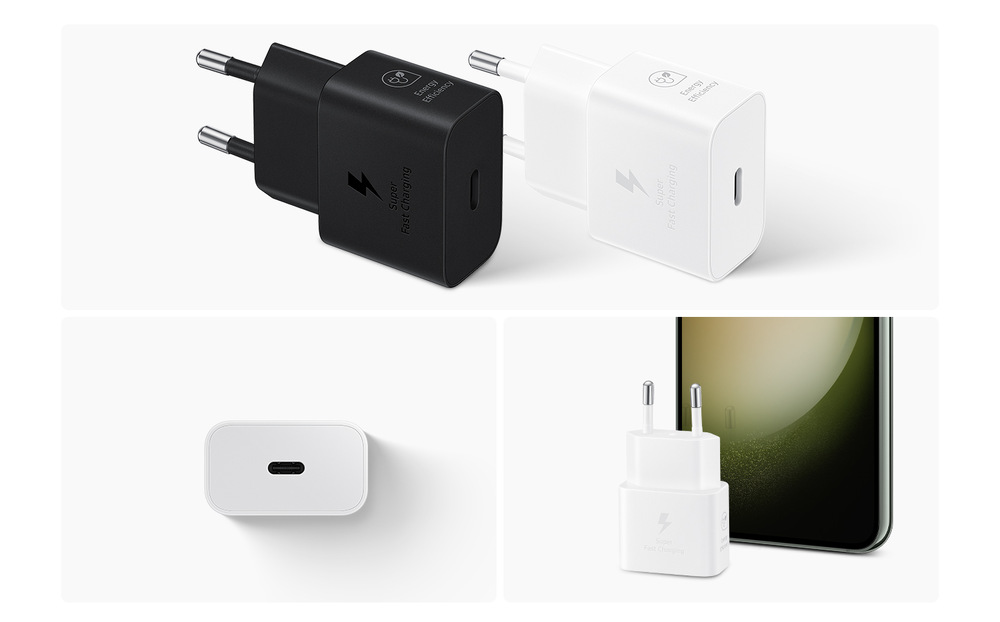 Nabíječka do sítě Samsung EP-T2510, USB-C, 25W + USB-C kabel 1m bílá Nabíječka do sítě Samsung EP-T2510, USB-C, 25W + USB-C kabel 1m bílá