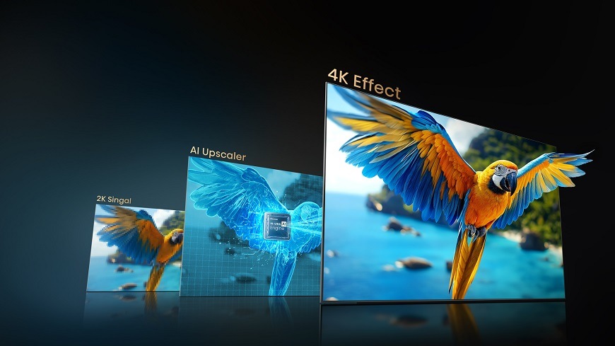 Hisense TV 65U7QPRO, AI 4K Upscaler