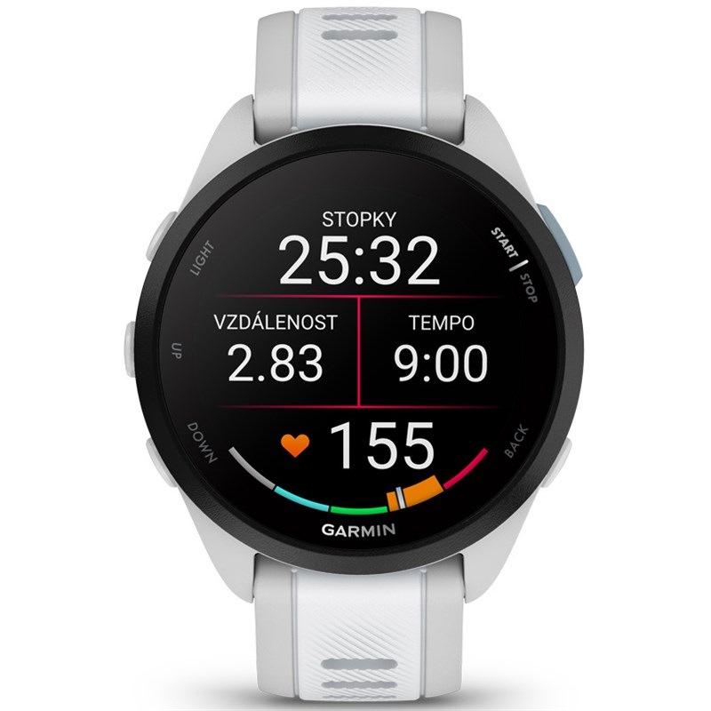 Chytré hodinky Garmin Forerunner 165 - Mist Grey / Whitestone