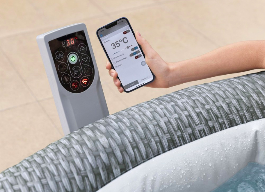 Ovládání vířivky Bestway Lay-Z-Spa Bali Smart AirJet 6001N pomocí mobilní aplikace