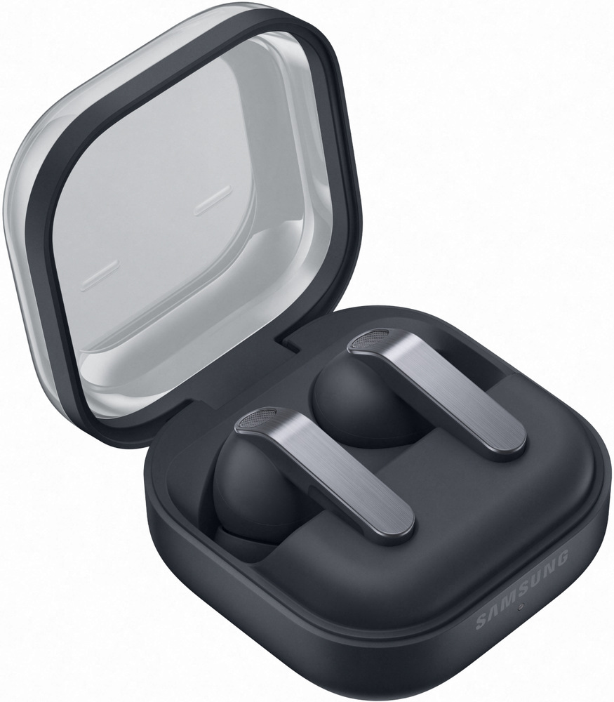 Sluchátka Samsung Galaxy Buds4 Pro černá Sluchátka Samsung Galaxy Buds4 Pro uložená v nabíjecím pouzdru