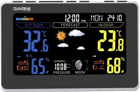 Meteorologická stanice GARNI 570 EASY II stříbrná Meteorologická stanice GARNI 570 EASY II stříbrná