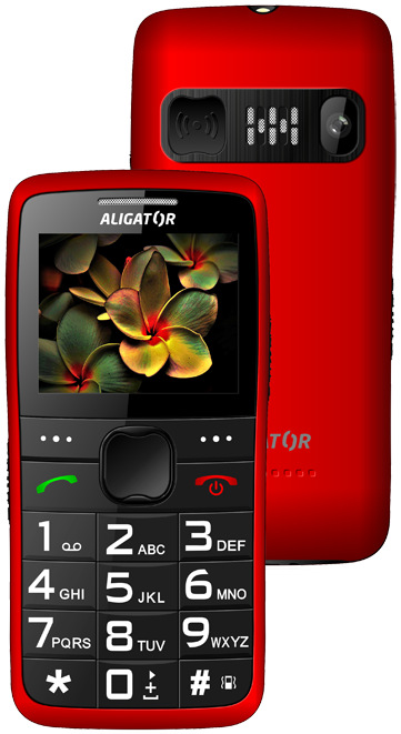 Mobilní telefon Aligator A675 Senior bílý Mobilní telefon Aligator A675 Senior bílý