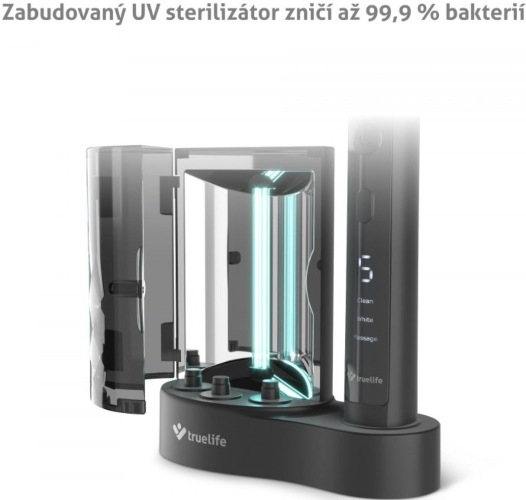 Zubní kartáček TrueLife SonicBrush K150 UV černý TrueLife SonicBrush K150 UV, černá