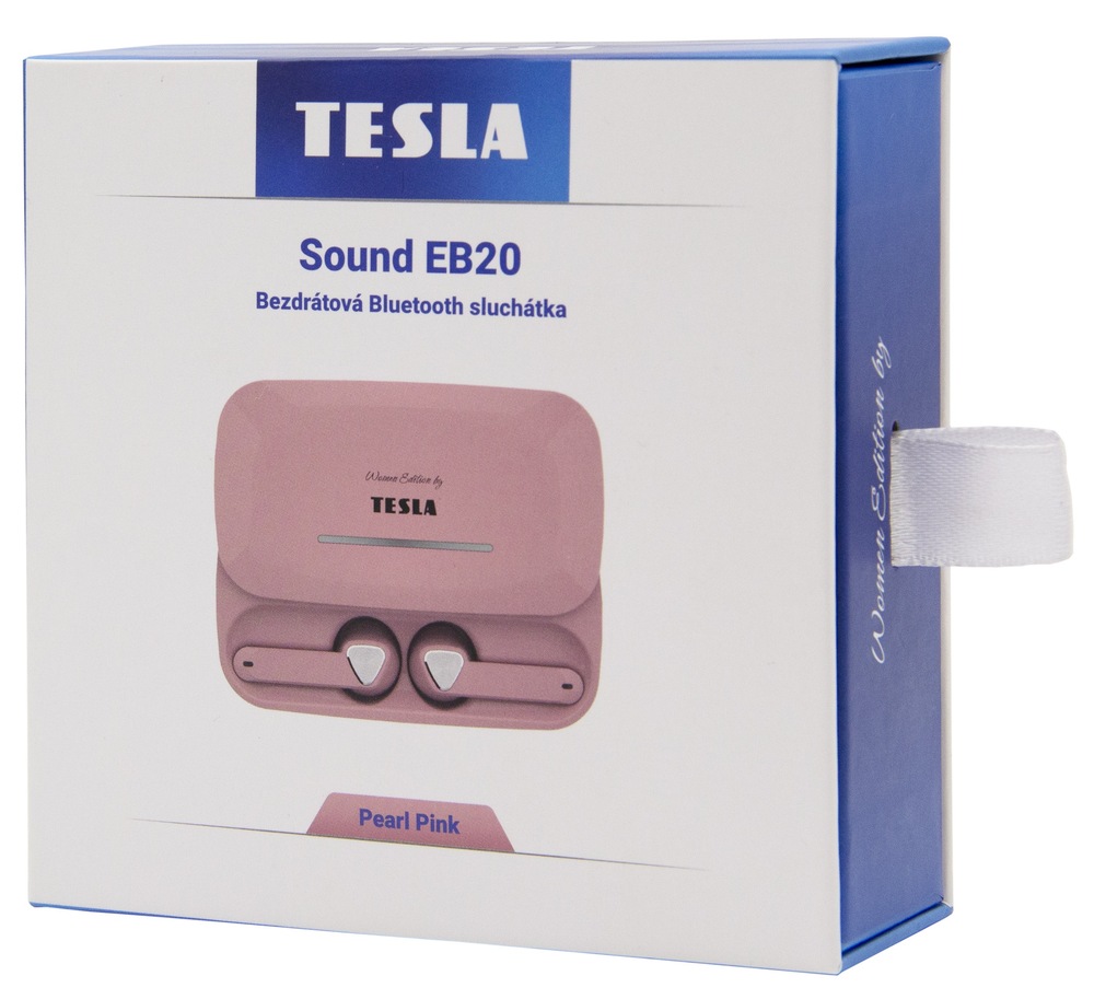 Sluchátka Tesla SOUND EB20 - Pearl Pink Sluchátka Tesla SOUND EB20 růžová