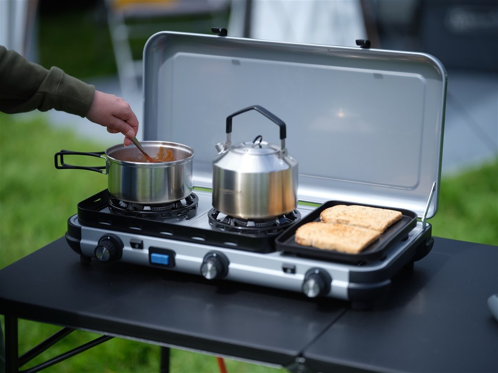 Vařič plynový Campingaz Kitchen 2 Multi-Cook šedý