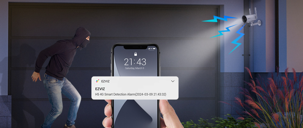 IP kamera EZVIZ H5 4G 2K bílá