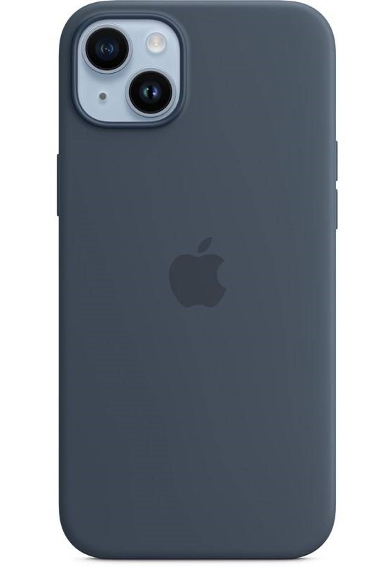 Kryt na mobil Apple Silicone Case s MagSafe pro iPhone 14 Plus - bouřkově modrý
