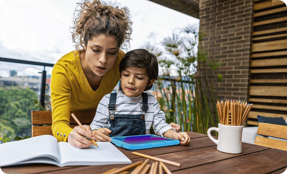 Dotykový tablet Doogee U10 KID 4 GB / 128 GB + dětský kryt modrý