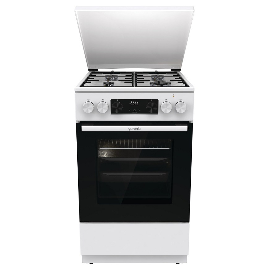 Kombinovaný sporák Gorenje MEKS5121WM, bílá