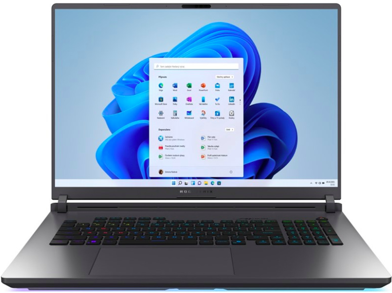 Herní notebook Asus ROG Strix G18 Intel Core U9-290HX Plus s 18" IPS displejem