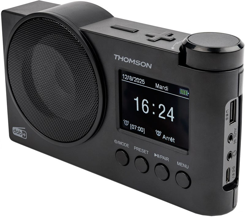 Radiopřijímač DAB+ Thomson RT400DABBTBK, černý