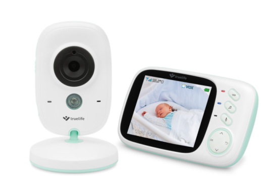 Dětská elektronická chůva TrueLife NannyCam H32 bílá/zelená