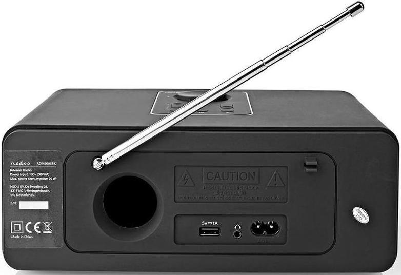 Internetový radiopřijímač s DAB+ Nedis RDIN5005BK černý
