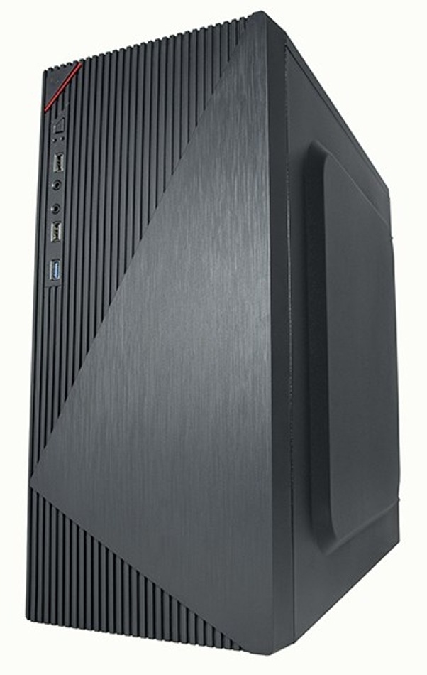 Case VeinX Crown CR18A černá PC skříň VeinX Crown CR18A v bočním detailu
