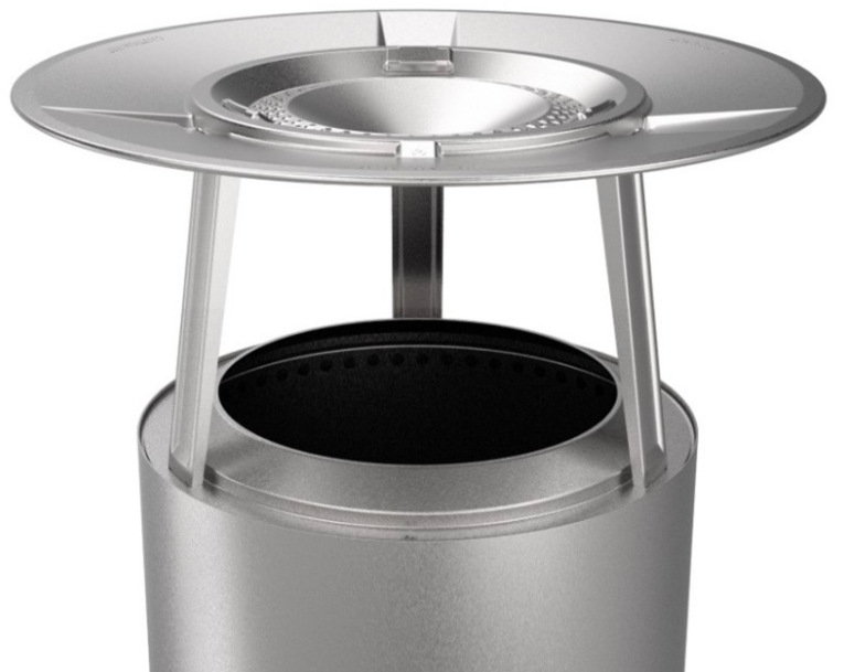 Deflektor tepla Solo Stove Ranger z nerezové oceli pro bezkouřové ohniště Ranger s rozptylovým diskem