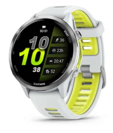 Forerunner® 970 Titanová luneta, pouzdro Whitestone a poloprůhledný řemínek Whitestone/Amp Yellow