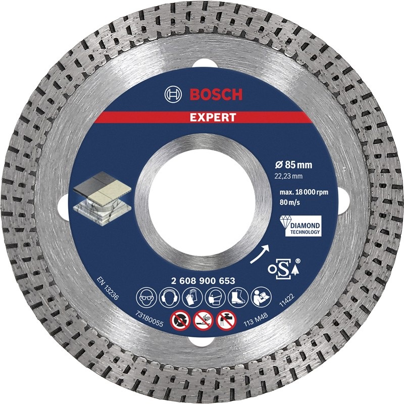 Řezný kotouč Bosch Expert s průměrem 85 mm, pro keramické materiály