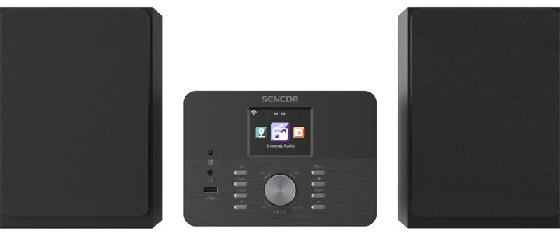 Mikrosystém Sencor SMC 5100WDB s DAB+ tunerem, černá barva
