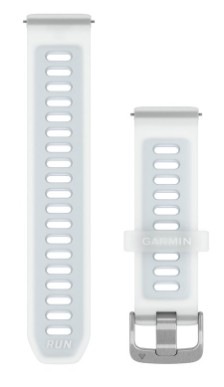Řemínek Garmin Quick Release (20 mm),stříbrná přezka - bílý/modrý