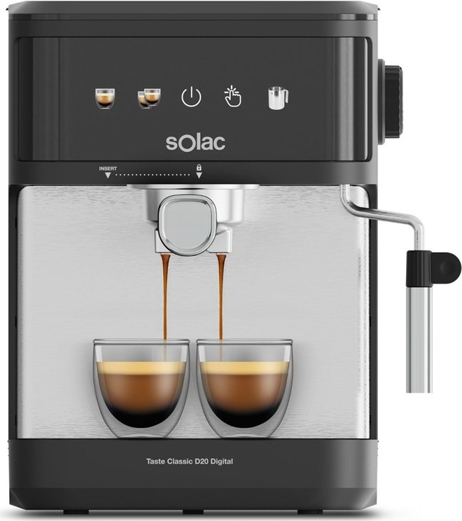 Pákový kávovar Solac Taste Classic D20 Digital (CE4421), černá barva