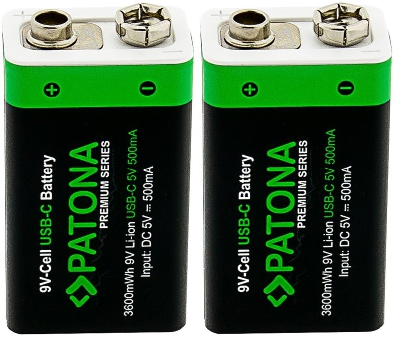 Baterie nabíjecí PATONA PREMIUM LR22, 400mAh, nabíjecí baterie 2ks