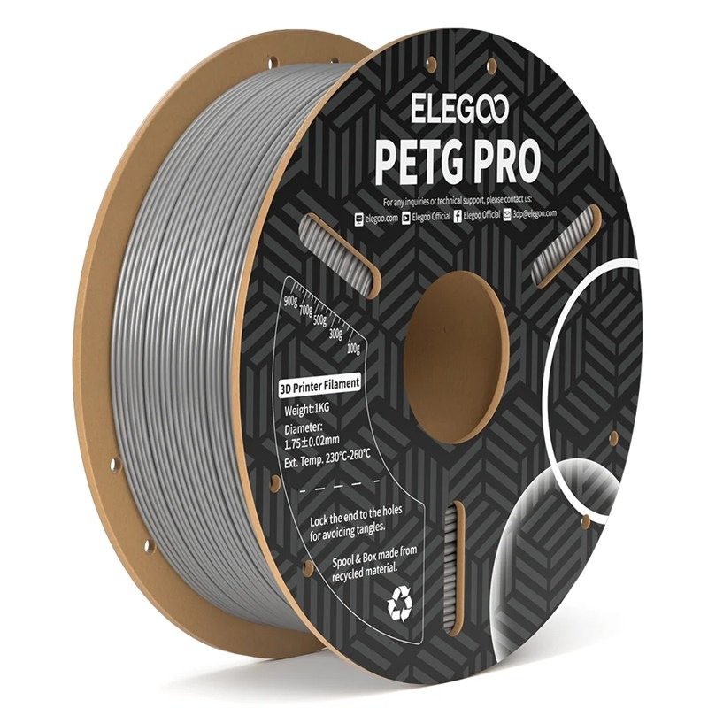 Filament Elegoo s průměrem1,75 mm, šedá barva