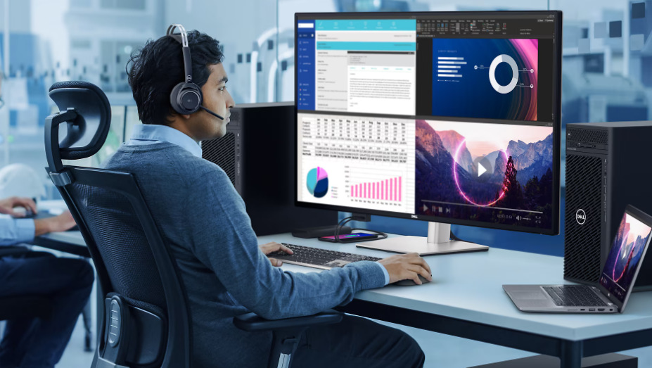 Monitor Dell UltraSharp U4323QE stříbrný Monitor Dell UltraSharp U4323QE stříbrný
