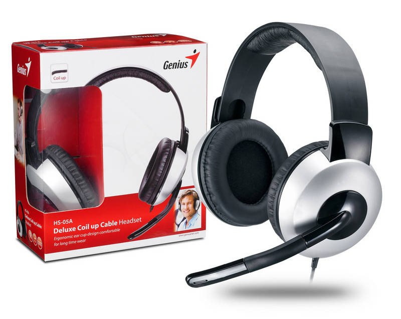 Headset Genius HS-05A černý/stříbrný