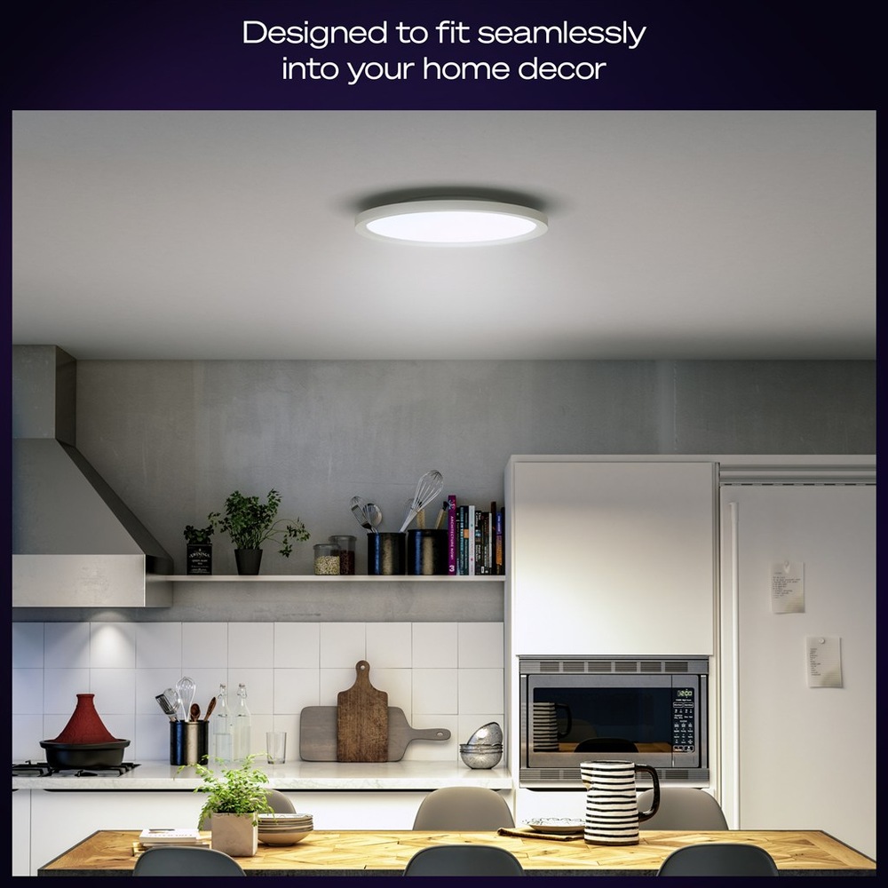Stropní svítidlo Philips Hue Aurelle Panel S, kulaté, 30cm černé Stropní svítidlo Philips Hue Aurelle Panel S, kulaté, 30cm černé