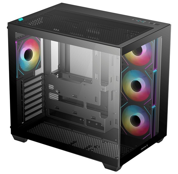 Case DeepCool CG530 4F černá Detail obrázku PC skříně.