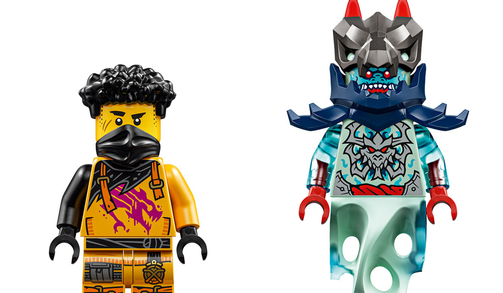 Stavebnice LEGO® NINJAGO® 71839 Arin a bojový robot Spinjitzu Arin ovládá pohyblivého robota z kokpitu a dva velké meče mu pomáhají v soubojích zblízka.