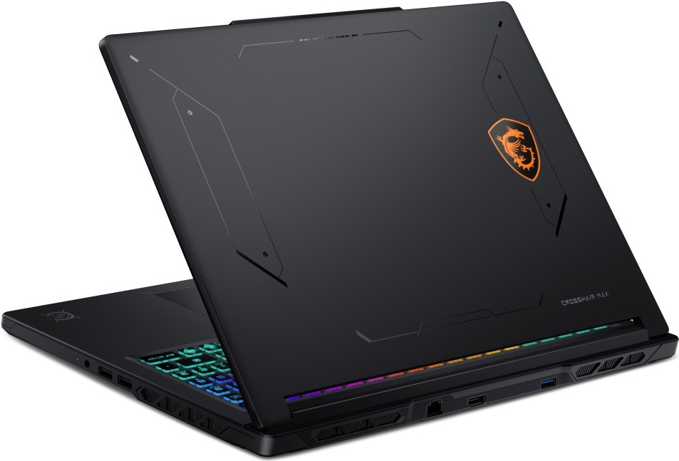Notebook MSI Crosshair 16 Max HX E2WGXK-021XCZ černý Zadní strana notebooku MSI Crosshair 16 Max HX