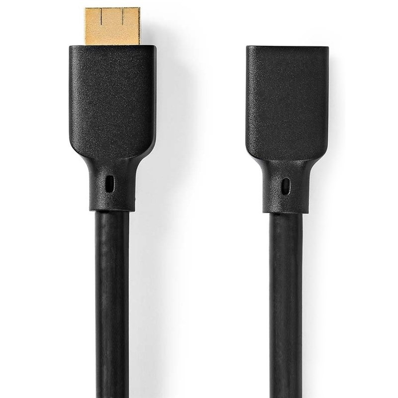 Kabel Nedis Ultra High Speed HDMI s ethernetem, 8K 60 Hz, 48 Gbps, prodlužovací, 1 m černý