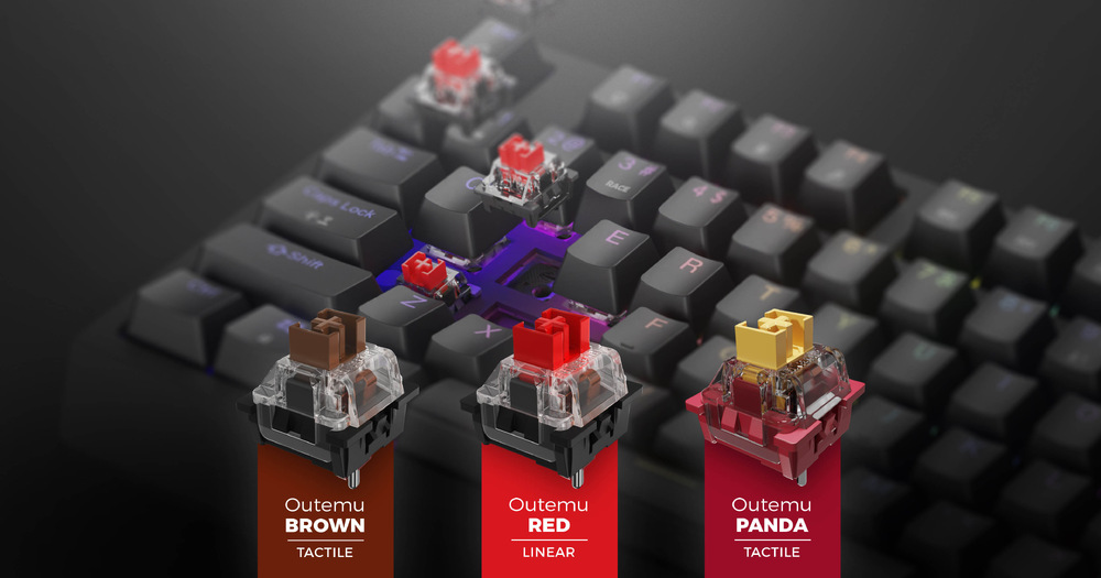 Klávesnice Genesis THOR 230, TKL, RGB, Outemu Red, US layout, černo-šedá Genesis THOR 230 TKL RGB Outemu Red US (NKG-2081) Anchor Gray Positive