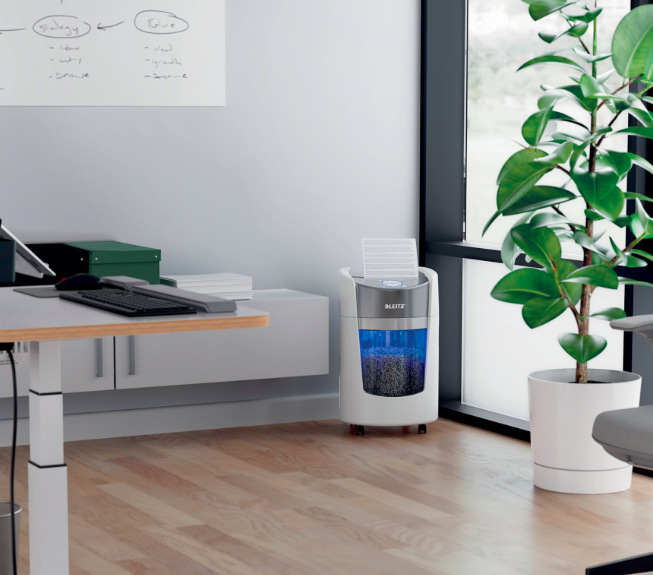 Skartovač Leitz IQ OptiMax 350 - bílý