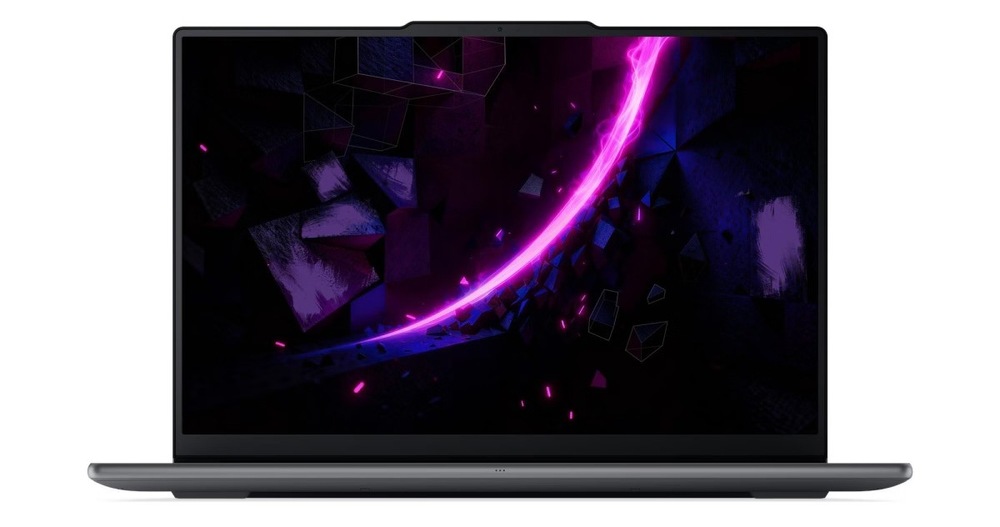 Notebook Lenovo Yoga Pro 9 16IPH11 šedý Otevřený a zapnutý notebook Lenovo Yoga Pro 9 16IPH11