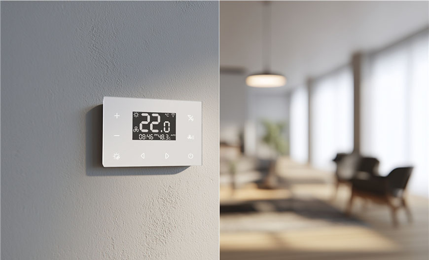 Termostat INELS bezdrátový, zónový bílý Termostat INELS bezdrátový, zónový - bílý