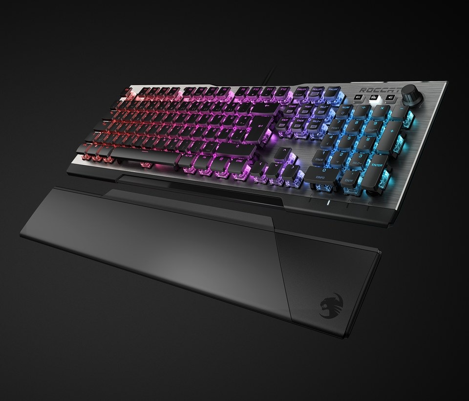 Klávesnice Roccat Vulcan 120 AIMO, Titan Switch Tactile, RGB,US černá/stříbrná Klávesnice Roccat Vulcan 120 AIMO, Titan Switch Tactile, RGB,US černá/stříbrná