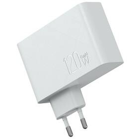 Nabíječka do sítě WG GaN, 1xUSB, 2xUSB-C, 120W (10948) bílá