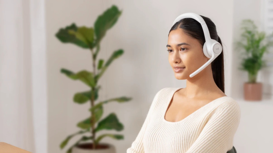Headset Logitech Zone 300 - růžový