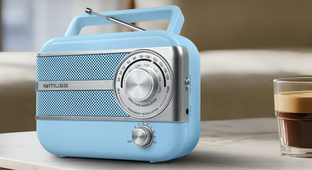 Radiopřijímač MUSE M-056 modrý Radiopřijímač MUSE M-056 modrý
