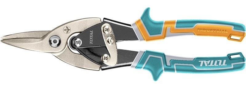 Nůžky na plech Total Tools s řezací plochou 75 mm, ergonomická rukojeť