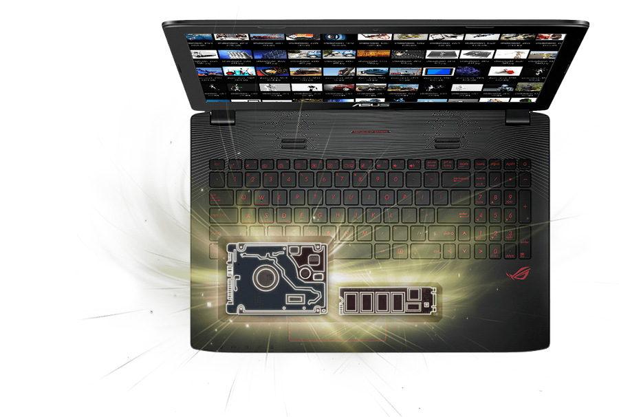 Notebook Asus ROG GL552VX-CN146T černý/plast