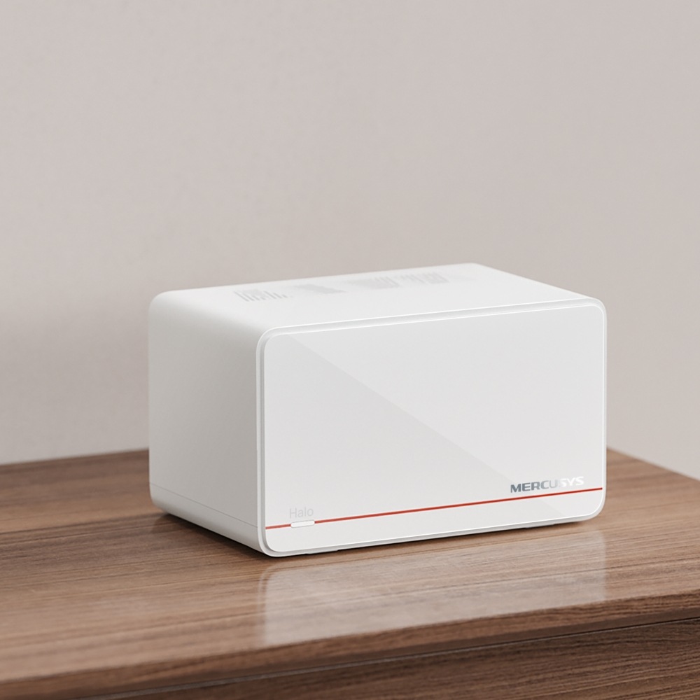Pohled na Wi-Fi systém Mercusys v prostoru