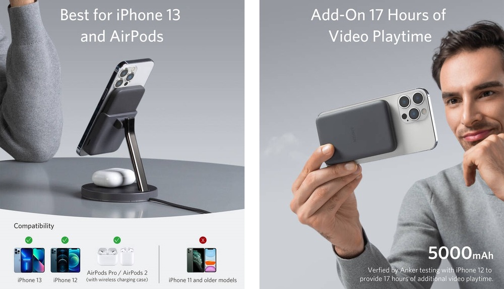 Anker PowerWave Mag-Go 2-in-1 Stand 5K