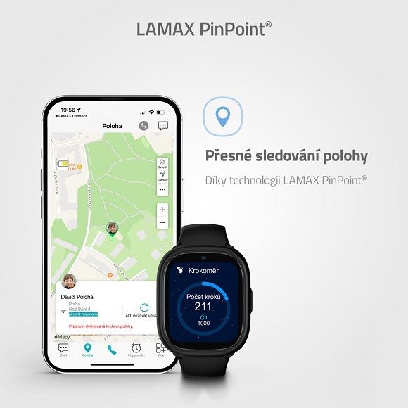 Chytré hodinky LAMAX WatchY4 Plus černé