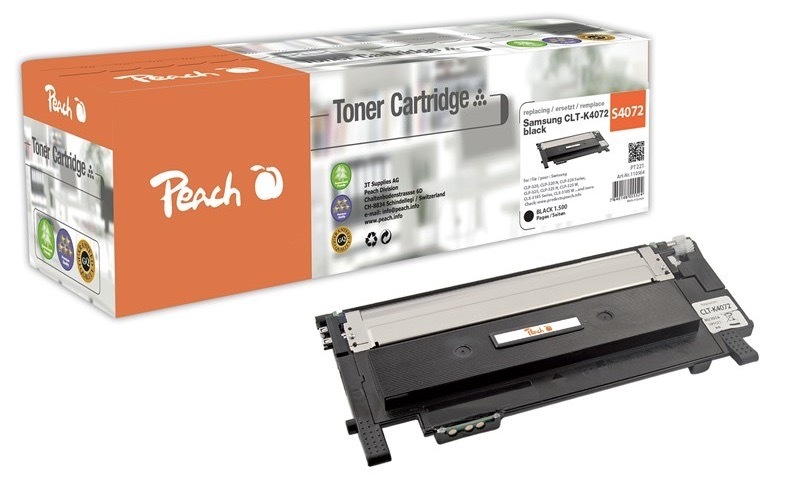 Toner Peach Samsung CLT-K4072, 1500 stran černý