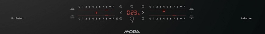 Indukční varná deska Mora VDIS677C, černá, ovládací panel
