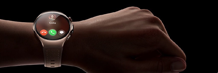 Chytré hodinky Huawei Watch 5 46 mm LTE NFC - Silver + Titanium Strap stříbrné